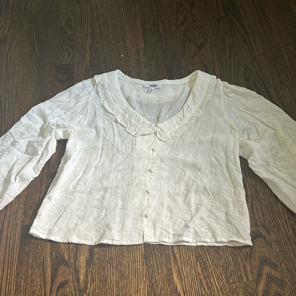 NWOT White button up Steve Madden blouse